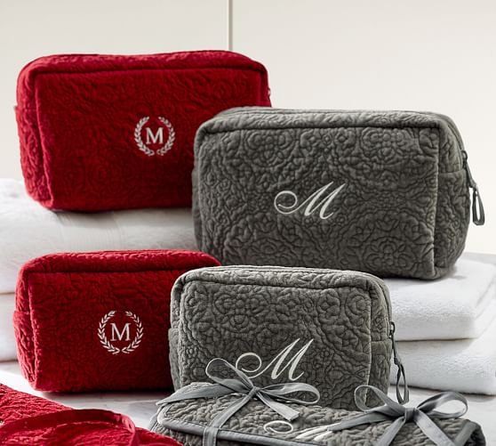 Floral Quilted Cosmetic Bags & Jewelry Rolls Pottery Barn