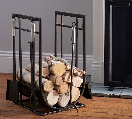 Taylor Log Holder Tool Set Pottery Barn