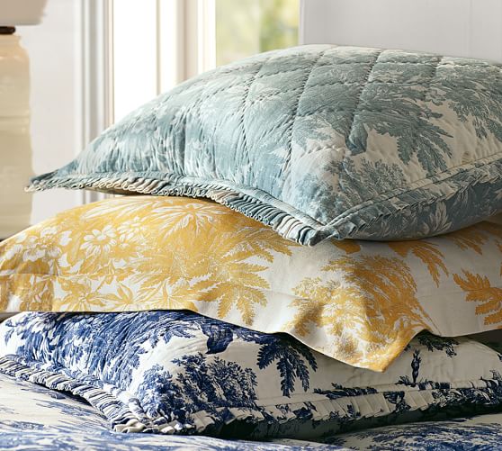 Matine Toile Quilt Sham Pottery Barn