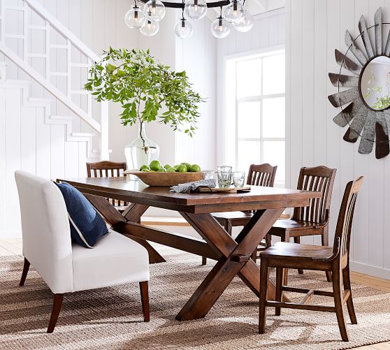 Highland Upholstered Dining Banquette Pottery Barn