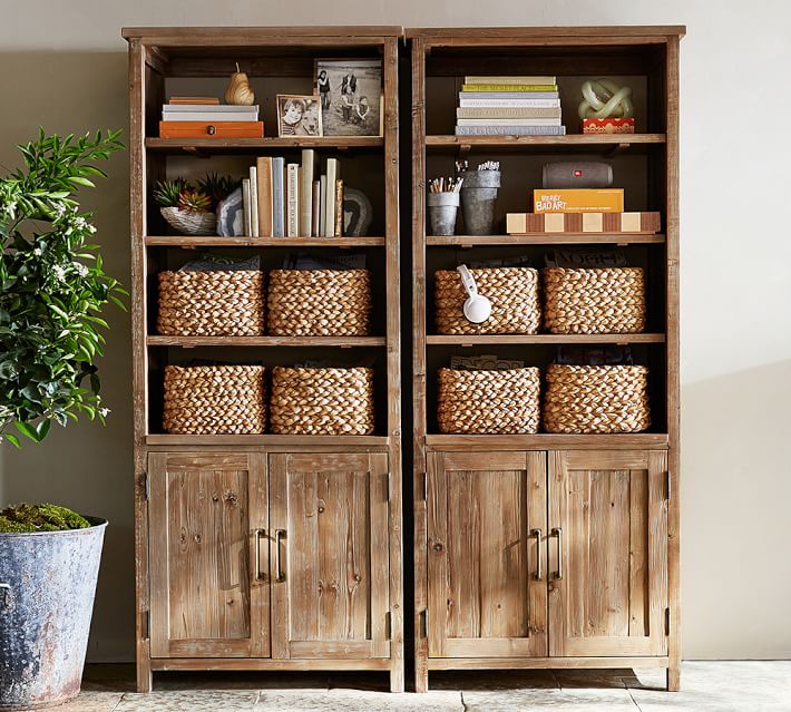 Parker Reclaimed Wood Bookcase Pottery Barn