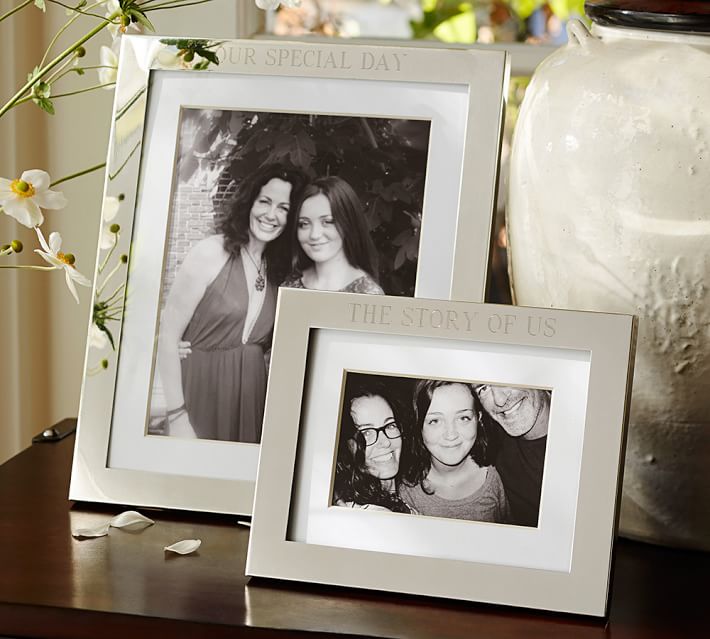 Personalized Silver Plated Engravable Frames Pottery Barn