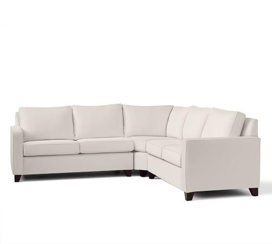 Cameron Square Arm Upholstered 3 Piece L Shaped Sectional With Wedge Cameron Square Arm Upholstered 3 Piece L Shaped Sectional With Wedge