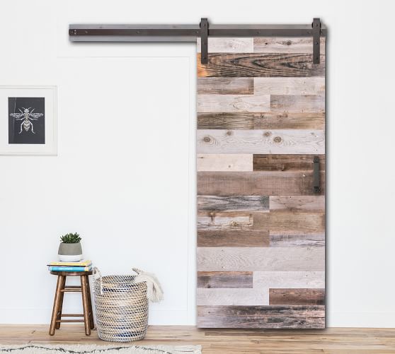 Hardware Horizontal Reclaimed Wood Barn Door Pottery Hardware Horizontal Reclaimed Wood Barn Door