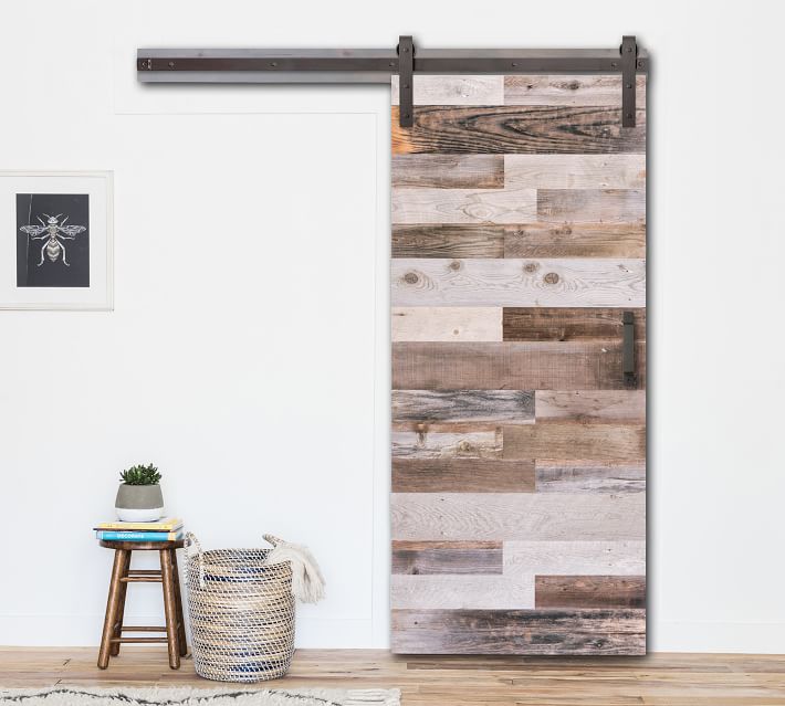 Hardware Horizontal Reclaimed Wood Barn Door Pottery