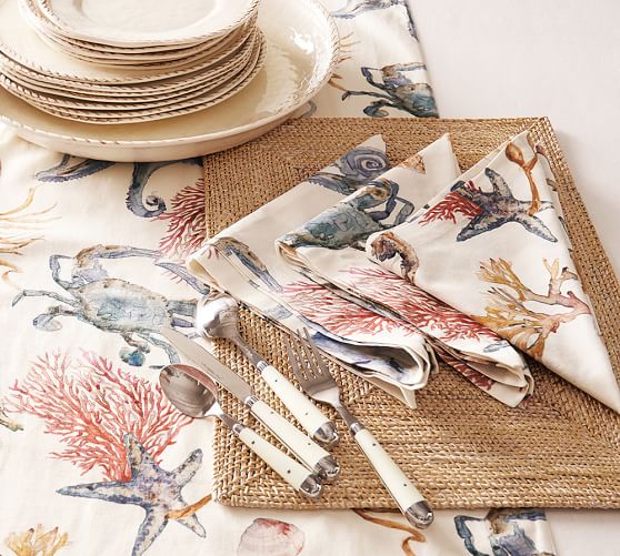 Tava Rectangle Placemat Natural Pottery Barn