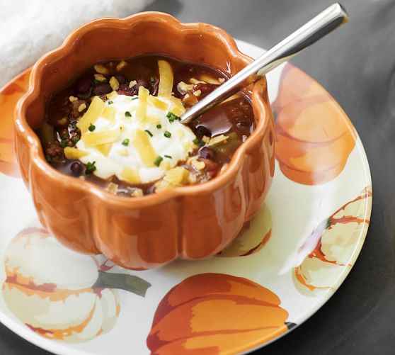 Pumpkin Snack Bowl, Set of 4 Pottery Barn