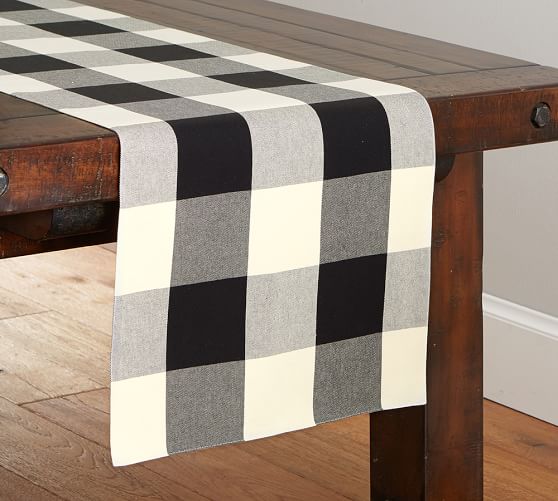 Buffalo Check Table Runner Pottery Barn Buffalo Check Table Runner