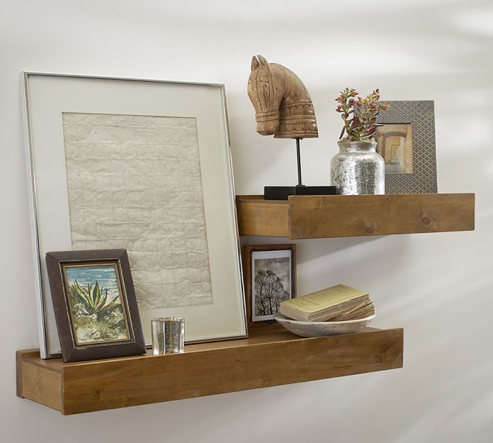Rustic Wood Shelves Pottery Barn