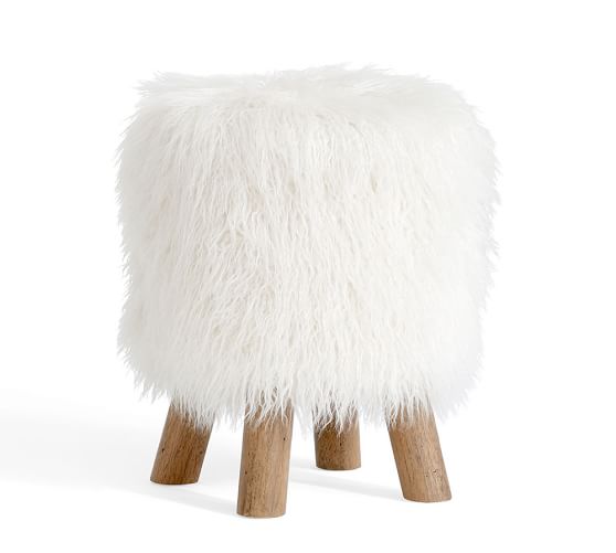 Mongolian Faux Fur Stool Pottery Barn Scroll To Next Item