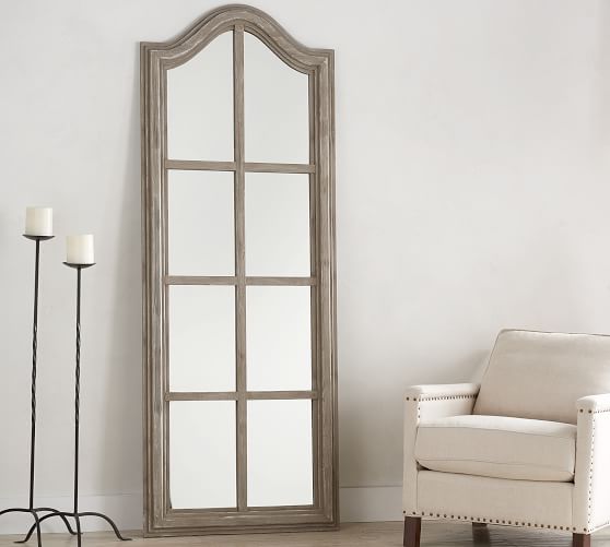 Bordeaux Gray Wash Floor Mirror Pottery Barn Bordeaux Gray Wash Floor Mirror