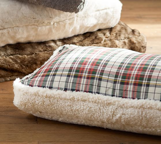 Denver Plaid Pet Bed Cover Pottery Barn Denver Plaid Pet Bed Cover