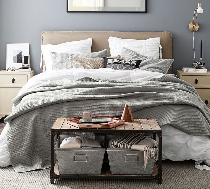 Carissa Upholstered Headboard Pottery Barn