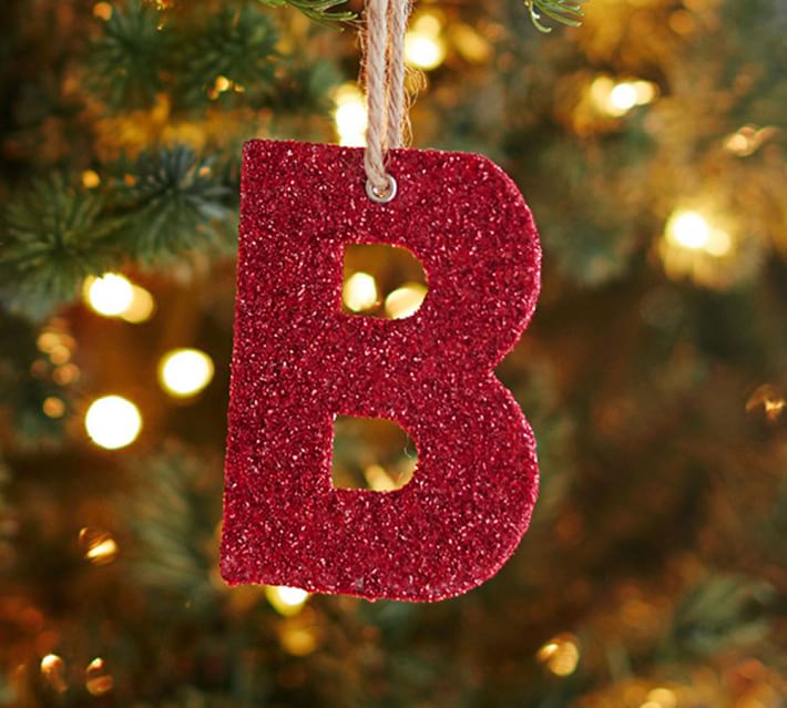 German Glitter Letter Ornaments Pottery Barn - German Glitter Letter Ornaments Pottery Barn