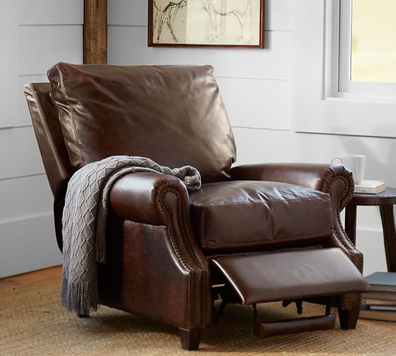 James Leather Recliner Pottery Barn Start 360 Product Viewer