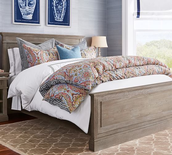 Grand Organic Duvet Cover & Sham Midnight Pottery Barn