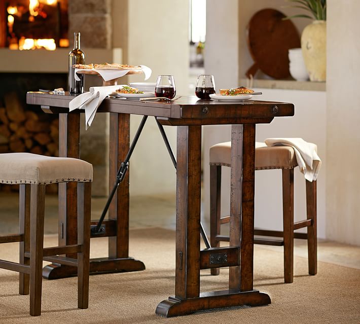Benchwright Bar Height Table Pottery Barn