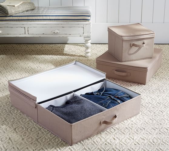 Underbed Storage Canvas Pottery Barn Underbed Storage Canvas