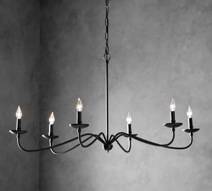 Lucca Chandelier Iron Pottery Barn