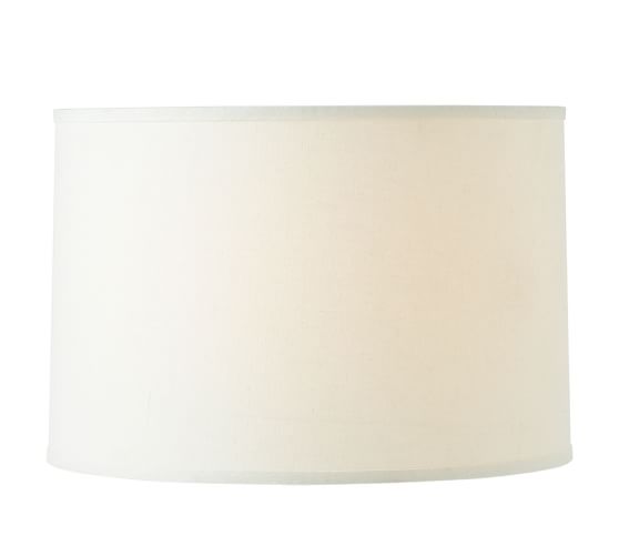 Linen Straight Sided Lamp Shade Taped Edge Pottery Barn Linen Straight Sided Lamp Shade Taped Edge