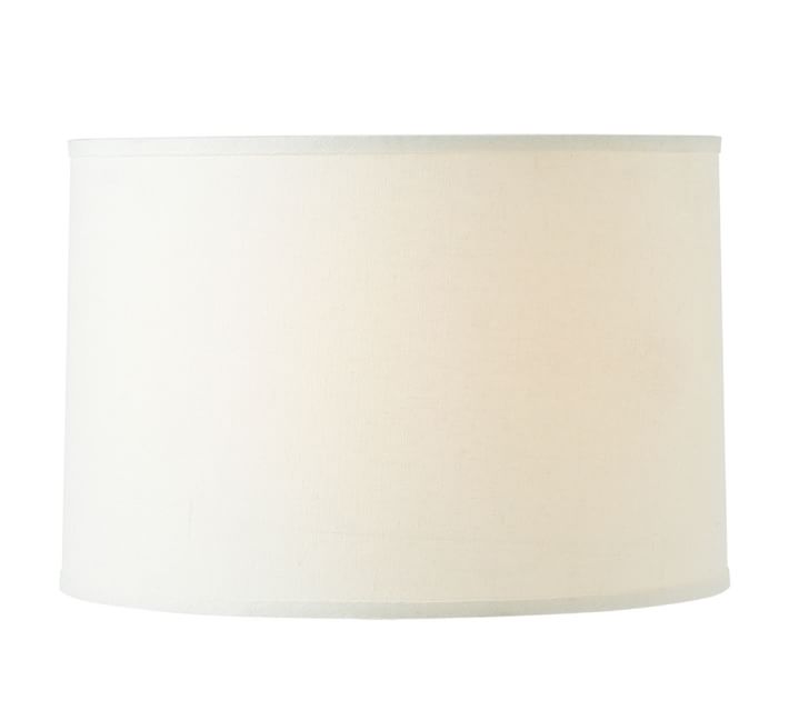 Linen Straight Sided Lamp Shade Taped Edge