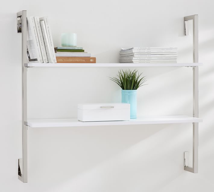 Olivia Wall Mounted Shelves 2 Tier Pottery Barn