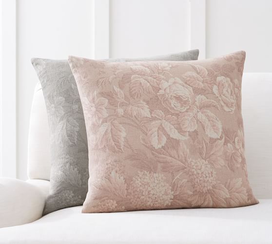 arielle floral print pillow