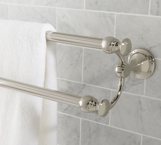 Mercer Double Towel Bar Pottery Barn Roll Over Image To Zoom