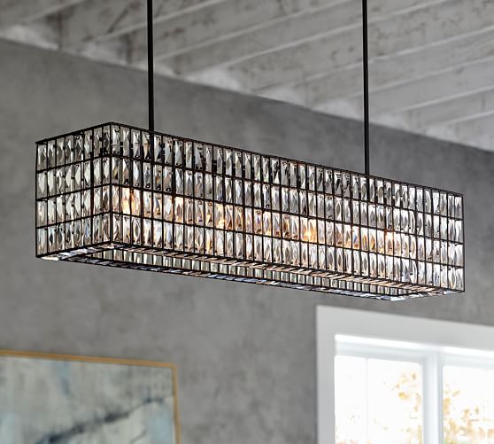 Adeline Crystal Rectangular Chandelier Pottery Barn Scroll To Previous Item