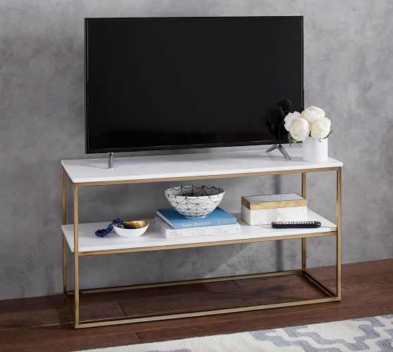 Delaney Marble Tv Stand Pottery Barn Delaney Marble Tv Stand