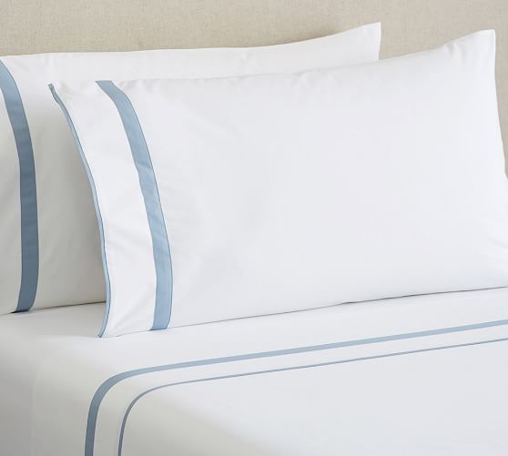 Organic Bedding Set Blue Opal Pottery Barn