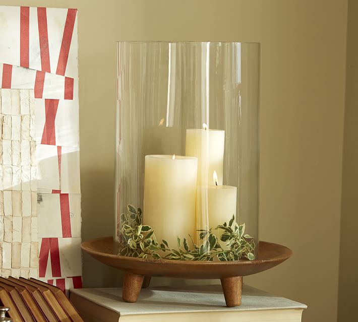 Hurricane Lamp Decorating Ideas Zef Jam Decorating With Hurricane Lamps Home Ideas Wood Tray Gl Pottery Barn