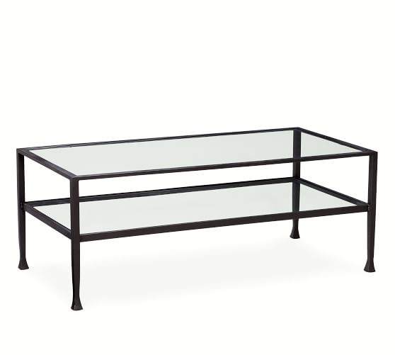 Gl Wood And Metal Coffee Tables Pottery Barn Tanner Rectangular Coffee Table 399 499
