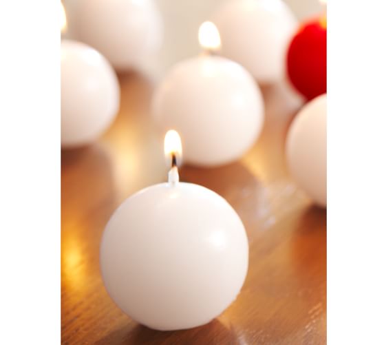 Sphere Candle, Set of 12 Pottery Barn