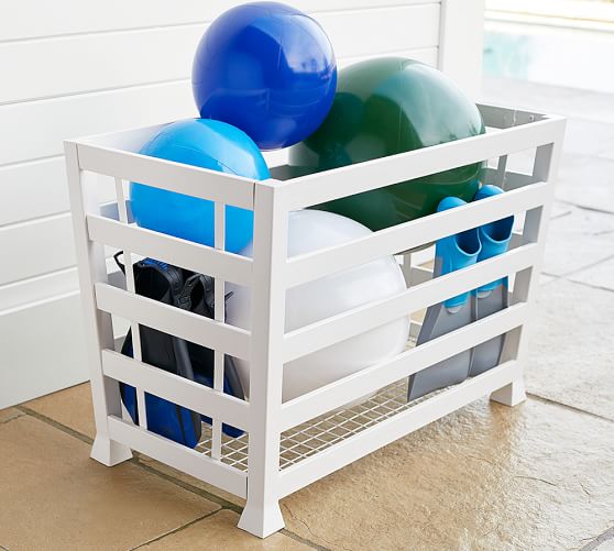Malibu Pool Accessory Storage Bin Pottery Barn Select Your Registry Continue Cancel Save Malibu Pool Accessory Storage Bin