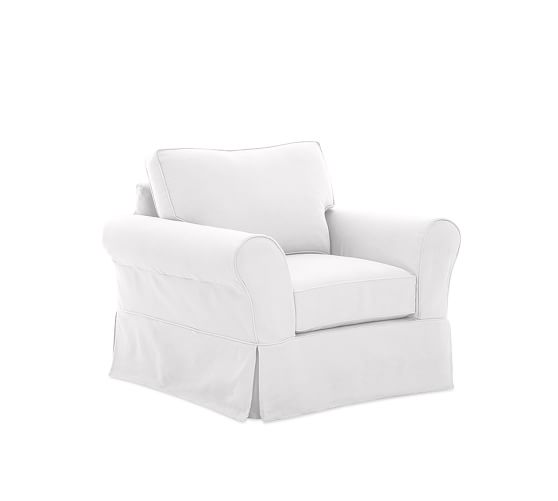 Upholstered Slipcovered Chairs Pottery Barn White