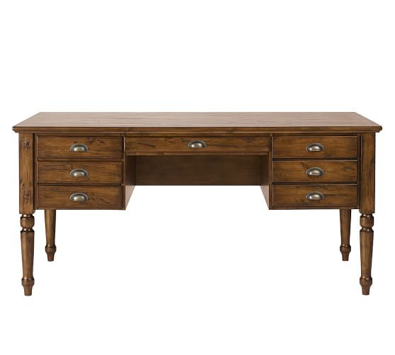 Printer S Keyhole Desk Tuscan Chestnut Pottery Barn Printer S Keyhole Desk