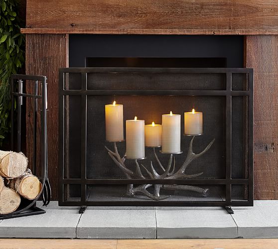 Taylor Fireplace Single Screen Pottery Barn