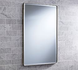Medicine Cabinets Bathroom Bath Storage Pottery Barn Polished Nickel Finish Satin Vintage Recessed Medicine Cabinet