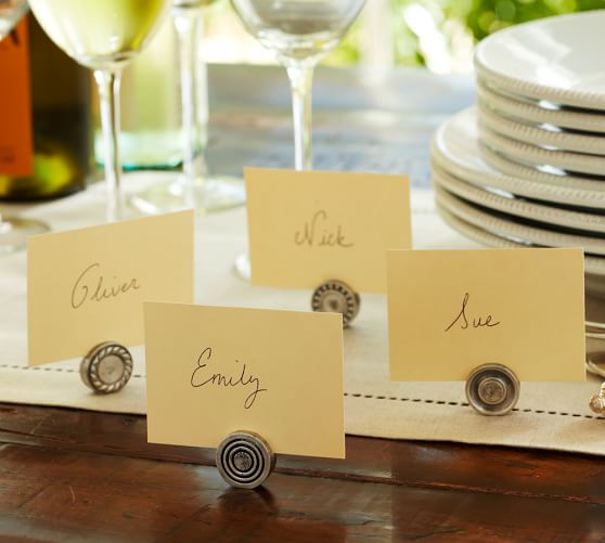 Antique Bar Place Card Holder Set Of 4 Pottery Barn Antique Bar Place Card Holder Set Of 4