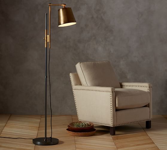 Knox Bronze Br Task Floor Lamp Pottery Barn Select Your Registry