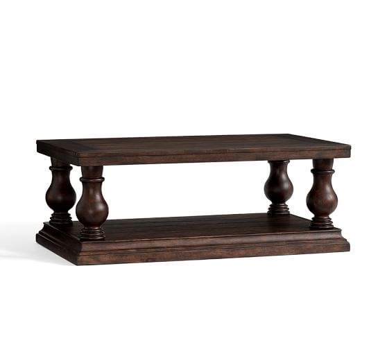 Gl Wood And Metal Coffee Tables Pottery Barn Lorraine Coffee Table Hewn Oak Rustic Brown