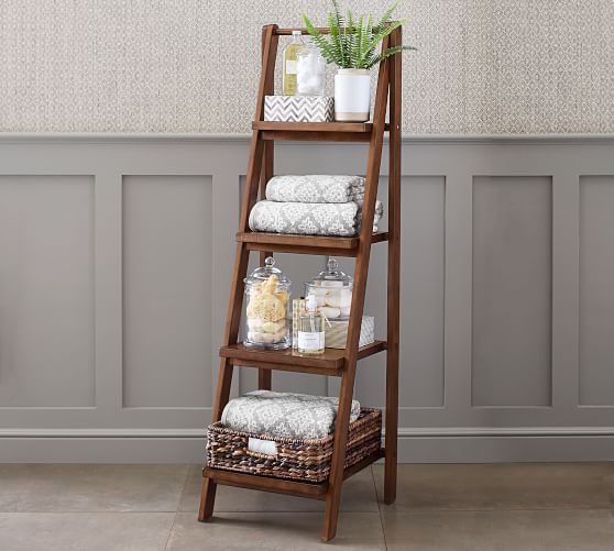 Benchwright Ladder Floor Storage Pottery Barn