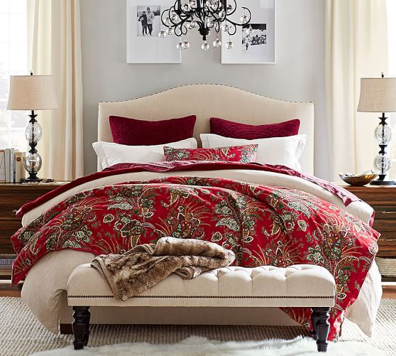 adela velvet print duvet