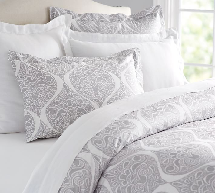 Jenna Shimmer Duvet Cover Sham Pottery Barn