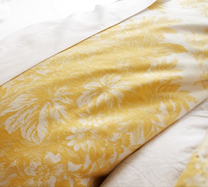 Marigold Yellow Matine Toile Patterned Duvet Cover Sham Pottery Barn