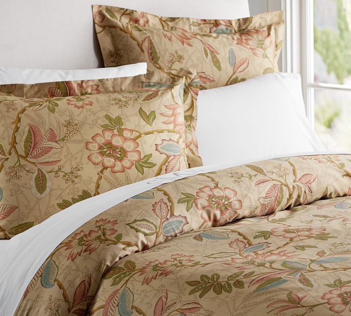 Elizabeth Fl Organic Duvet Cover Sham Pottery Barn