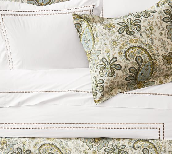Pearl Embroidered 280ThreadCount Duvet Cover & Sham Pottery Barn