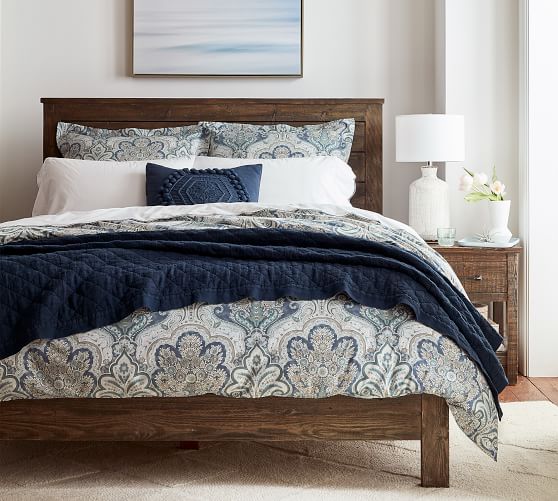 Jordana Percale Patterned Duvet Cover & Sham Pottery Barn
