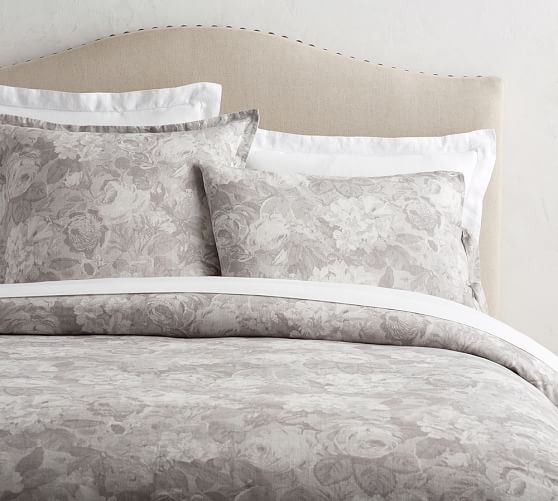 Brigette Print Floral Duvet Cover & Sham Sea Glass Pottery Barn